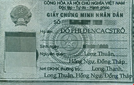 
Hình ảnh chứng minh thư của con ông Hảo 
