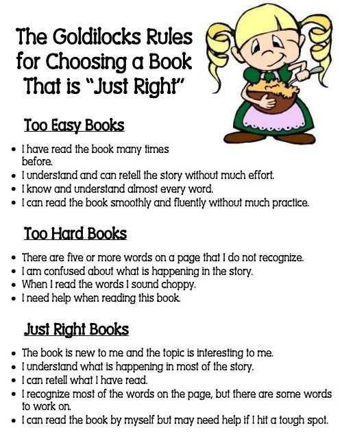 Một ví dụ của Goldilocks trong việc chọn sách, hãy lên kế hoạch để tìm ra thứ phù hợp nhất với mình.