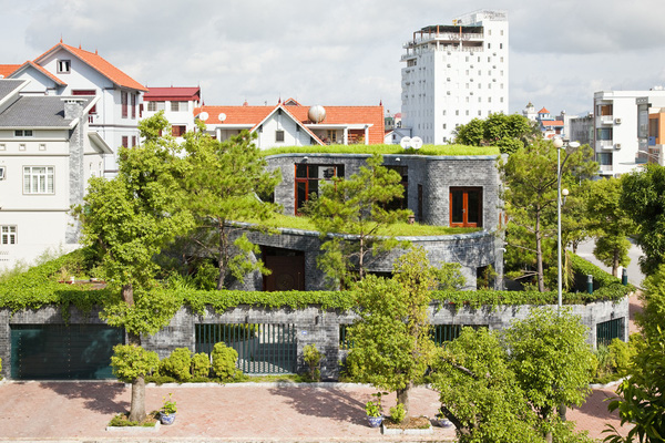 
Toàn cảnh ngôi nhà do Võ Trọng Nghĩa thiết kế ở Quảng Ninh.
