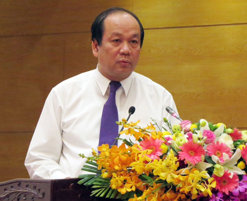 Bộ trưởng, Chủ nhiệm Văn phòng Chính phủ, Người phát ngôn của Chính phủ Mai Tiến Dũng. Ảnh: Nguyên Đức.