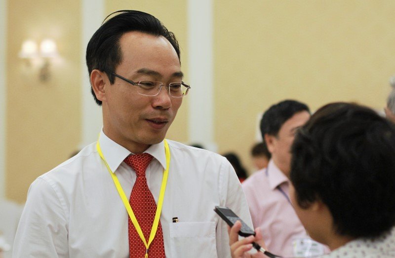 Ông Hoàng Minh Sơn, Hiệu trưởng Trường ĐH Bách khoa HN. Ảnh: Lê Văn.