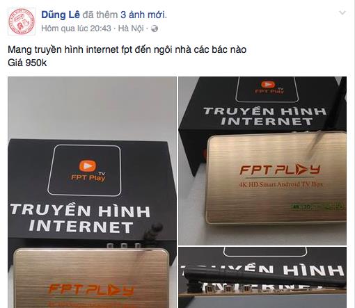 Hình ảnh được đăng tải trên trang Facebook cá nhân Dũng Lê