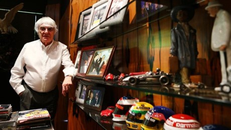 Bernie tại văn phòng của F1 Group. Ảnh: formula1.com