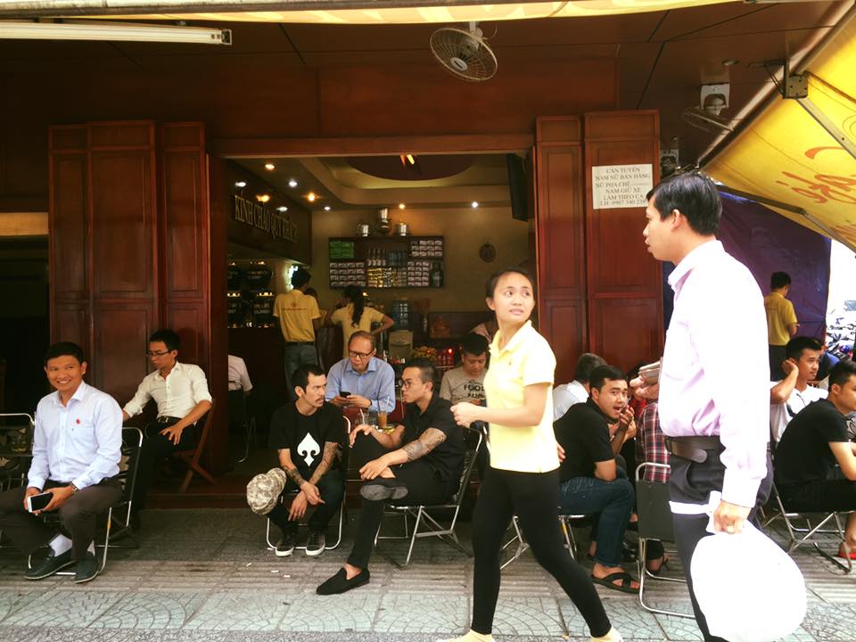 Cafe Vy, Lê Thánh Tôn, quận 1, TP HCM. Ảnh: Fanpage Cafe Vy