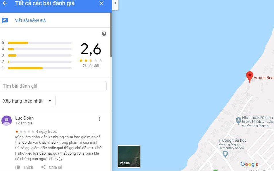 Người dùng đánh giá 1 sao vô tội vạ 