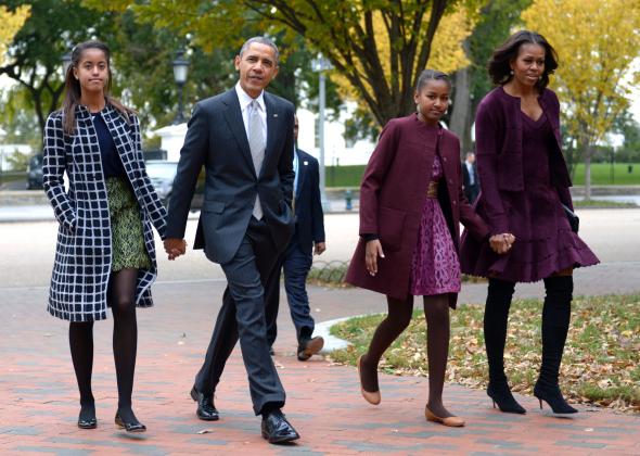 Gia đình Cựu tổng thống Obama (Ảnh: Getty Images)