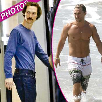 
McConaughey trước và sau khi nhịn ăn để đóng phim.
