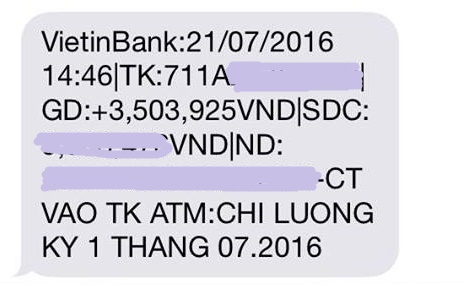 
Lương của chị Hiền tổng cộng hơn 6 triệu đồng/tháng và được chi trả làm 2 lần (ảnh NVCC)
