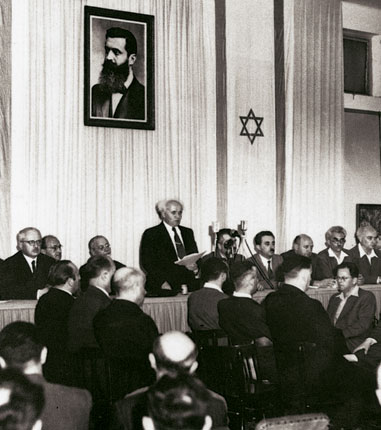  Ông Ben Gurion tuyên bố thành laaoj nhà nước Israel năm 1947 