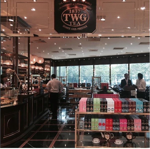TWG là một trong những cửa hàng về trà cực kỳ nổi tiếng ở nước ngoài. Ảnh: nani_nahyun