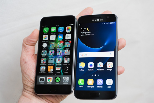 
IPhone 6S vs Galaxy S7.
