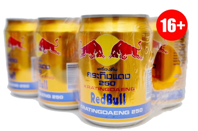 Một lon Red Bull 250 ml chứa tới 80 mg caffeine và 27 g đường.