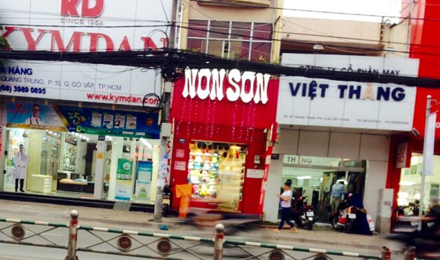 
Một cửa hàng Nón Sơn tại đường Quang Trung, Gò Vấp.
