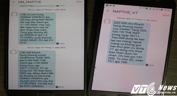 Khuyến mại nạp thẻ sau 'lệnh' cấm của Bộ TT&amp;TT: VinaPhone nói gì?