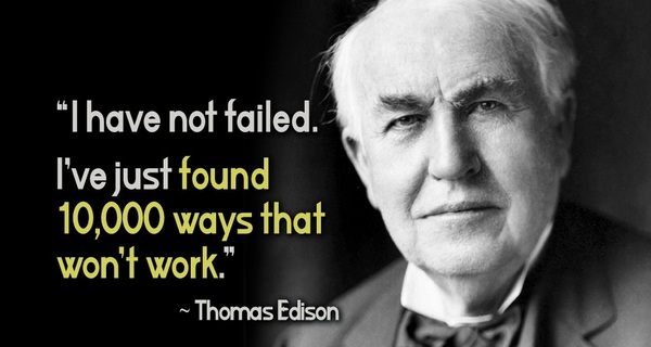Đừng v&#236; v&#224;i lần thất bại m&#224; nản ch&#237;, Edison thất bại tới cả chục ngh&#236;n lần mới c&#243; được th&#224;nh c&#244;ng