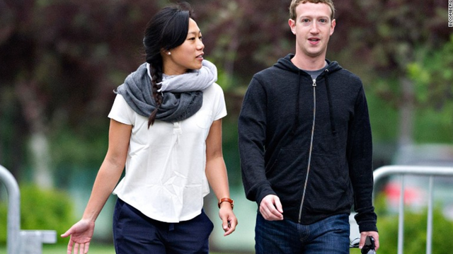 Mark Zuckerberg và vợ Priscilla Chan