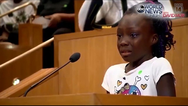 an 9 - year- old black girl Zianna.