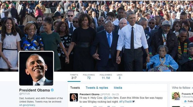 Tổng thống mới sẽ tiếp tục sử dụng tài khoản Twitter @POTUS.