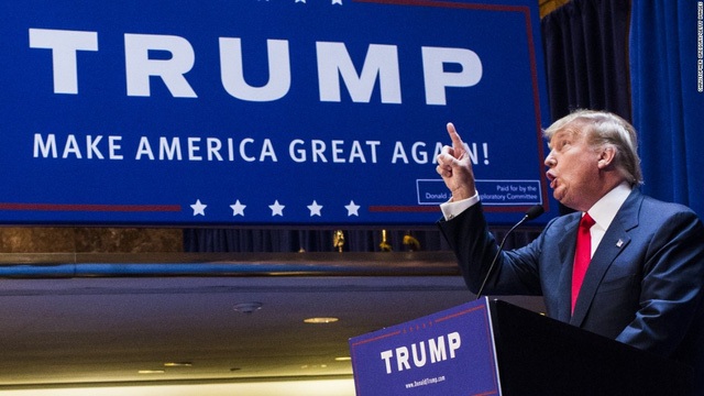 Thông điệp của Donald Trump lan truyền trong cử tri Mỹ. Ảnh: Getty