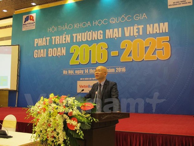 Ông Trần Thanh Hải đang phát biểu tại hội thảo. (Ảnh: Đức Duy/Vietnam+)