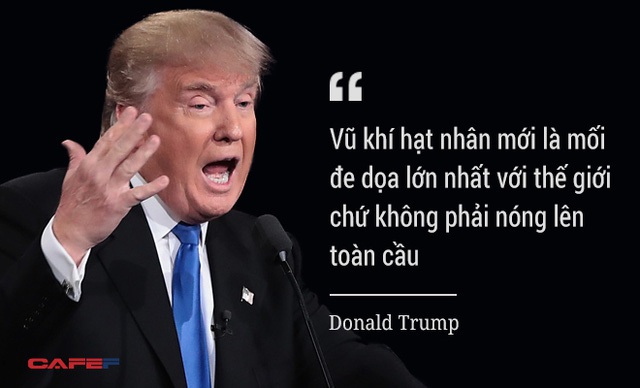 Ông Trump nêu quan điểm về thực trạng vũ khí hạt nhân đang tồn tại trên thế giới cũng như chương trình hạt nhân gây tranh cãi của nhiều quốc gia, trong đó có Iran và Triều Tiên.