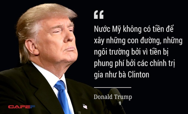 Ông Trump chỉ trích đối thủ.