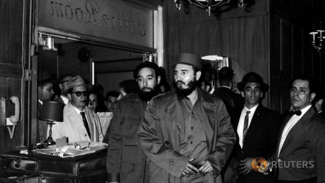 
Ông Fidel Castro trong chuyến thăm New York, Mỹ năm 1959.
