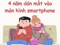 Cả cuộc đời, mỗi người chỉ dành 4 tháng để cười nhưng những 4 năm dán mắt vào smartphone! Cả cuộc đời, mỗi người chỉ dành 4 tháng để cười nhưng những 4 năm dán mắt vào smartphone!