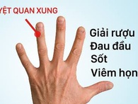 Người hay uống rượu, hãy bấm huyệt này để bảo vệ gan Người hay uống rượu, hãy bấm huyệt này để bảo vệ gan