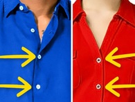 Cùng là áo sơ mi, tại sao cúc áo của đàn ông luôn đóng ngược chiều với phụ nữ? Cùng là áo sơ mi, tại sao cúc áo của đàn ông luôn đóng ngược chiều với phụ nữ?