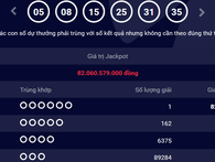 Tiếp tục có người trúng Jackpot 82 tỷ đồng của Vietlott Tiếp tục có người trúng Jackpot 82 tỷ đồng của Vietlott
