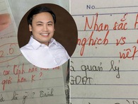 Thầy giáo trẻ ĐH Vinh và loạt lời phê bá đạo: "Nhan sắc tỷ lệ nghịch với chữ viết" Thầy giáo trẻ ĐH Vinh và loạt lời phê bá đạo: "Nhan sắc tỷ lệ nghịch với chữ viết"