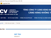 Website cảng hàng không bị sập: Không phải là tấn công có chủ đích Website cảng hàng không bị sập: Không phải là tấn công có chủ đích