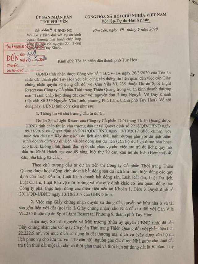  Công an thụ lý đơn tố giác lừa đảo tại dự án Rosa Alba Phú Yên  - Ảnh 2.