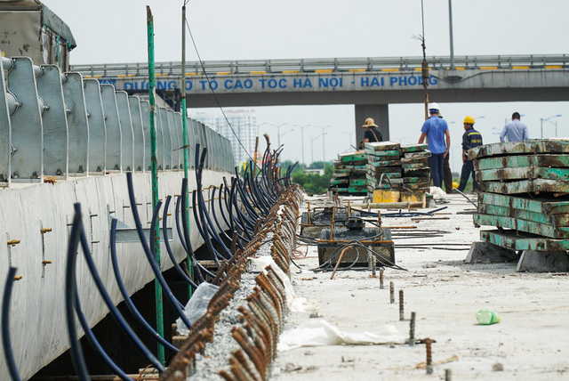  Cận cảnh công trình kết nối vành đai 3 với cao tốc Hà Nội - Hải Phòng  - Ảnh 5.