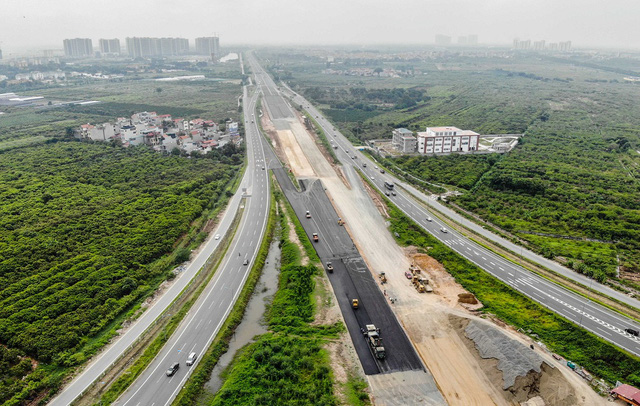  Cận cảnh công trình kết nối vành đai 3 với cao tốc Hà Nội - Hải Phòng  - Ảnh 8.