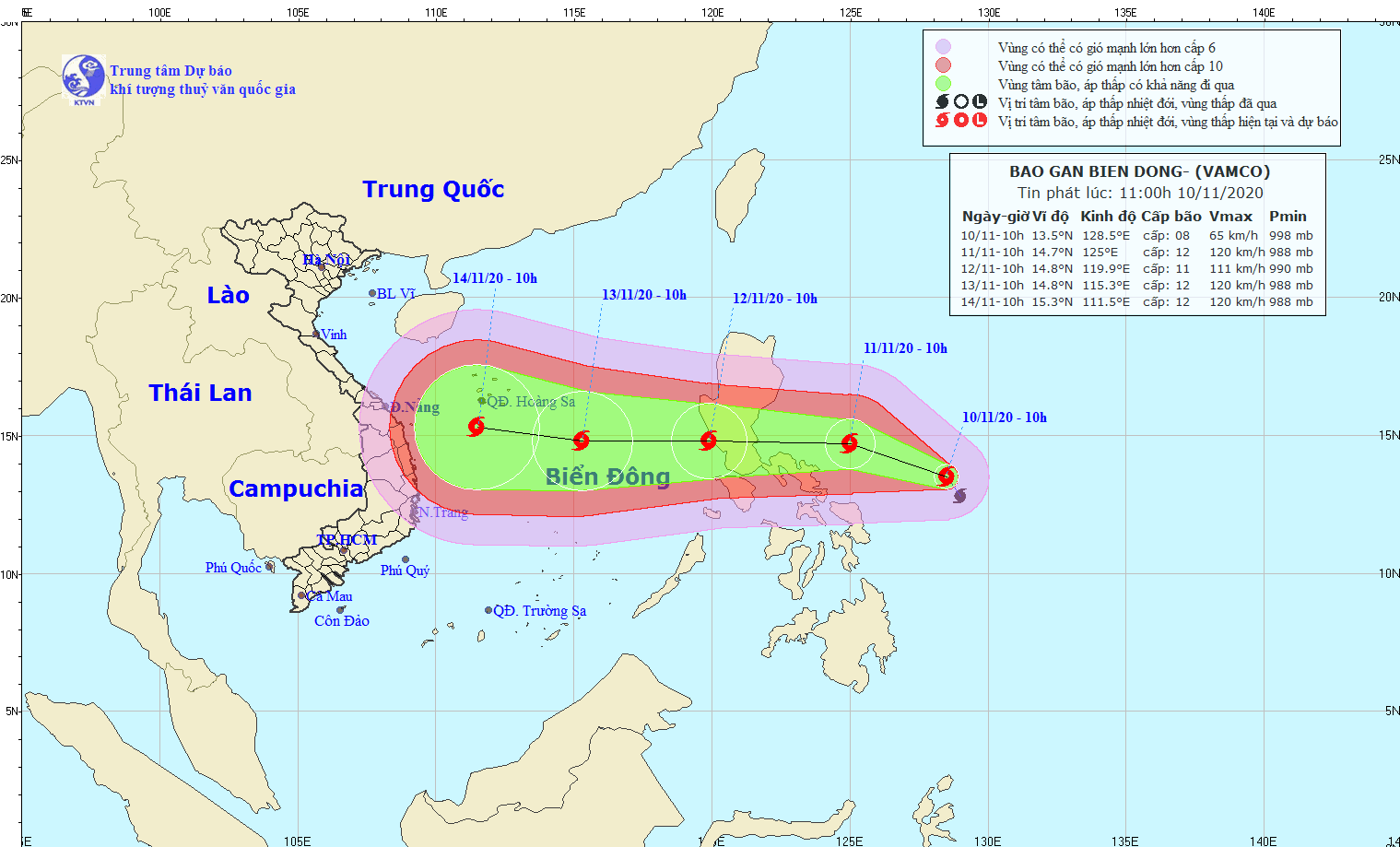  Xuất hiện cơn bão Vamco gần Biển Đông  - Ảnh 1.
