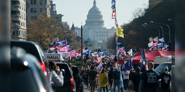  Hàng chục nghìn người biểu tình đổ về Washington, D.C., hô hào thêm 4 năm cho Tổng thống Trump - Ảnh 3.