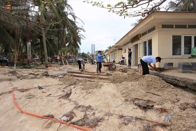  Ảnh: Cận cảnh bãi biển đẹp nhất hành tinh tan hoang, xơ xác sau bão số 13  - Ảnh 19.