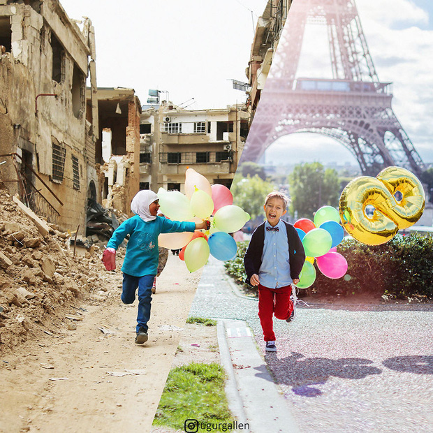  Hai thế giới: Bộ ảnh khiến người xem phải rơi nước mắt cho những đứa trẻ sống giữa đạn bom, bình yên là điều vô cùng xa xỉ - Ảnh 3.