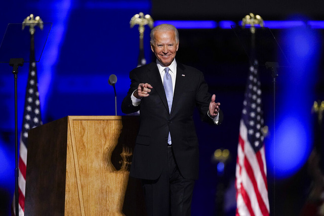 Ông Biden tuyên bố chiến thắng, kêu gọi đoàn kết và hàn gắn nước Mỹ - Ảnh 1.