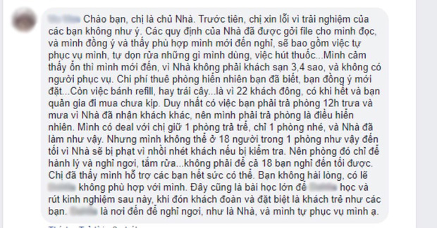 Thuê villa 20 triệu ở Đà Lạt, nhóm bạn “ôm cục tức” đem về: Quản gia tỏ thái độ săm soi, chủ nhà lên mạng đôi co và “dằn mặt” khách - Ảnh 6.