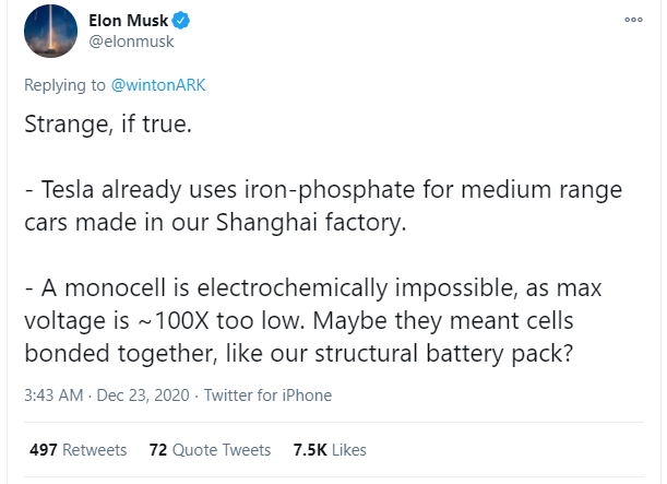 Elon Musk ngạc nhiên về pin xe điện đột phá của Apple - toàn những điều Tesla đã làm từ lâu - Ảnh 1.