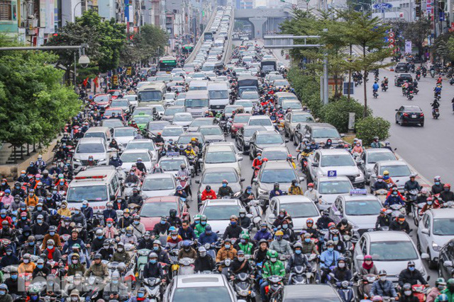  Ma trận ùn tắc giao thông ở Hà Nội ngày cuối năm  - Ảnh 10.