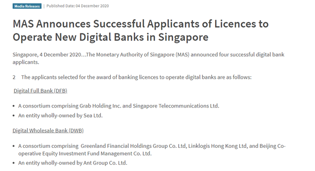 Điểm danh 4 ngân hàng số đầu tiên tại Singapore - Ảnh 1.