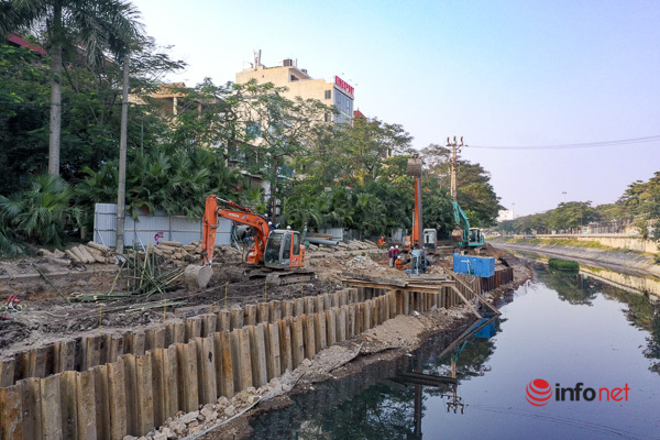 Mục sở thị hệ thống cống ngầm trên sông Tô Lịch để tách nước thải - Ảnh 1.