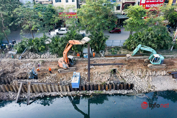 Mục sở thị hệ thống cống ngầm trên sông Tô Lịch để tách nước thải - Ảnh 10.