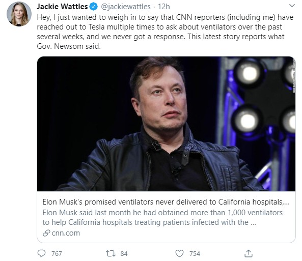 Elon Musk phản pháo cáo buộc chưa chuyển máy thở cho bệnh viện, tag cả thống đốc bang trên Twitter để hỏi rõ sự việc - Ảnh 2.