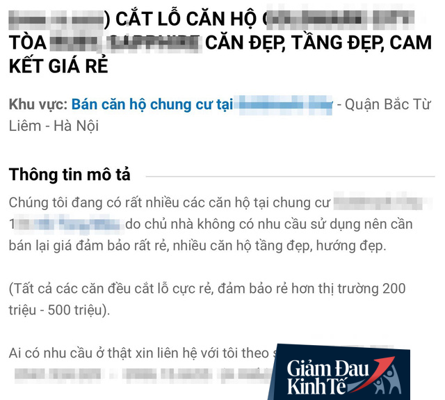  Thời chung cư rao bán “cắt lỗ”  - Ảnh 1.