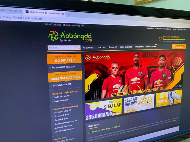  Phát hiện hàng ngàn sản phẩm nghi giả nhãn hiệu Adidas và Manchester Uniter Limiter kinh doanh trên website aobongda.com  - Ảnh 1.